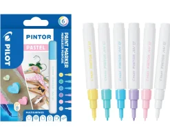 Marker Pintor Extra Fine Pastel 0,5 ass (6) (Kontorartikler)