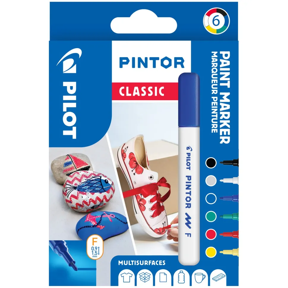 Marker Pintor Fine Classic 1,0 ass (6) (Kontorartikler)