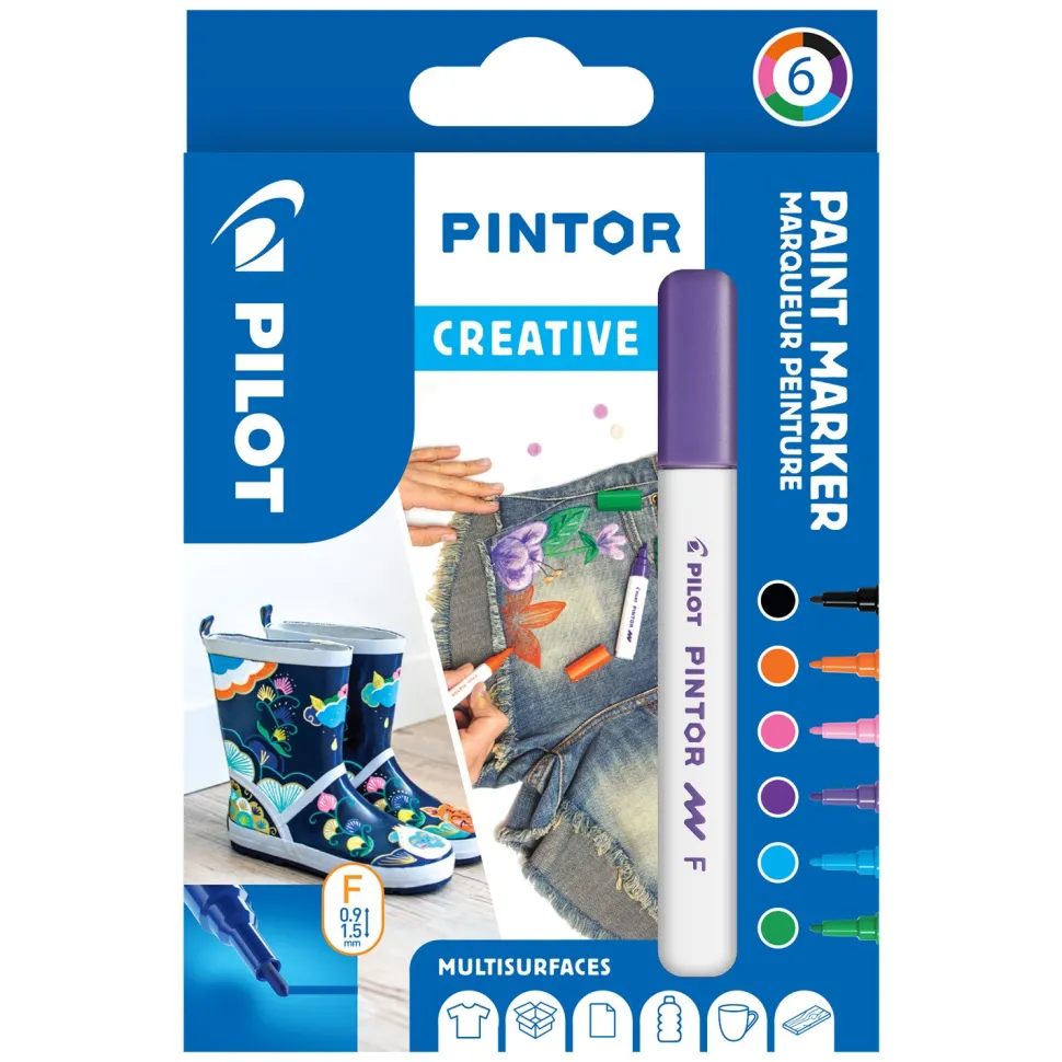 Marker Pintor Fine Creative 1,0 ass (6) (Kontorartikler)