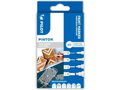 Marker Pintor Monocolor white (4) (Kontorartikler)