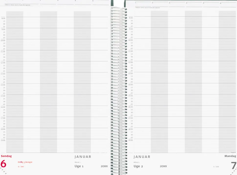 Mayland 2021 Aftalekalender A4 Sort