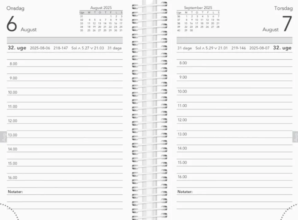 Mayland basic mini dagkalender PP-plast 2025 (Kalender)