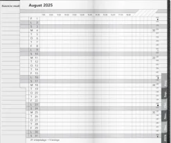 Mayland basic månedskalender sort PP-plast 2025