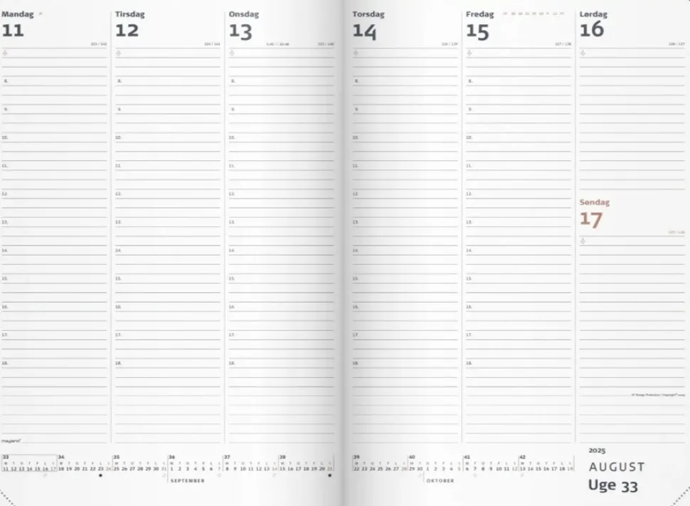 Mayland City Diplomat ugekalender trend 2025