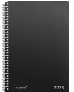 Mayland 2-dages-kalender sort PP-plast 2025