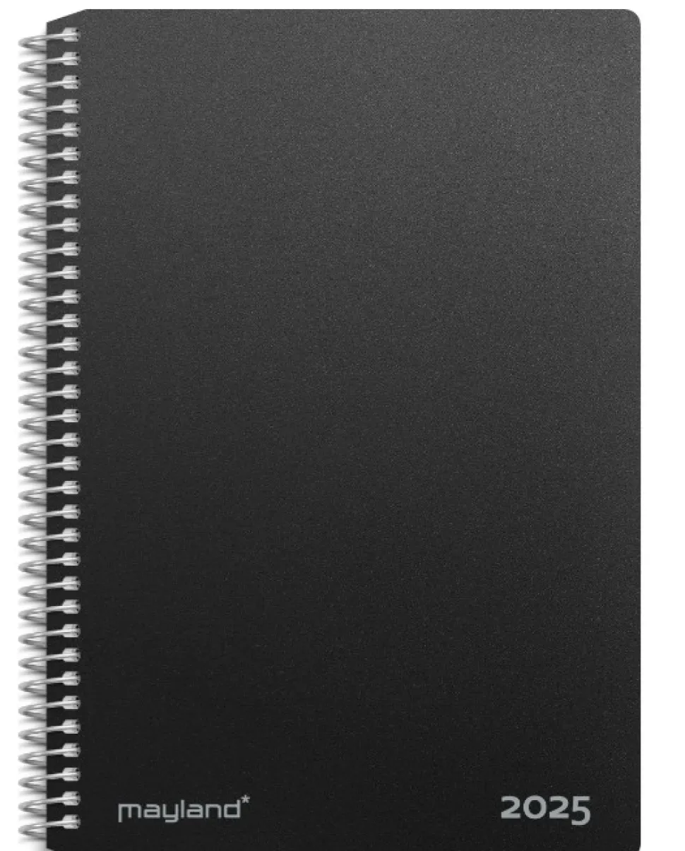 Mayland 2-dages-kalender sort PP-plast 2025
