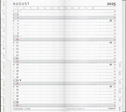 Mayland Index Planner månedskalender sort skind 2025 (Kalender)
