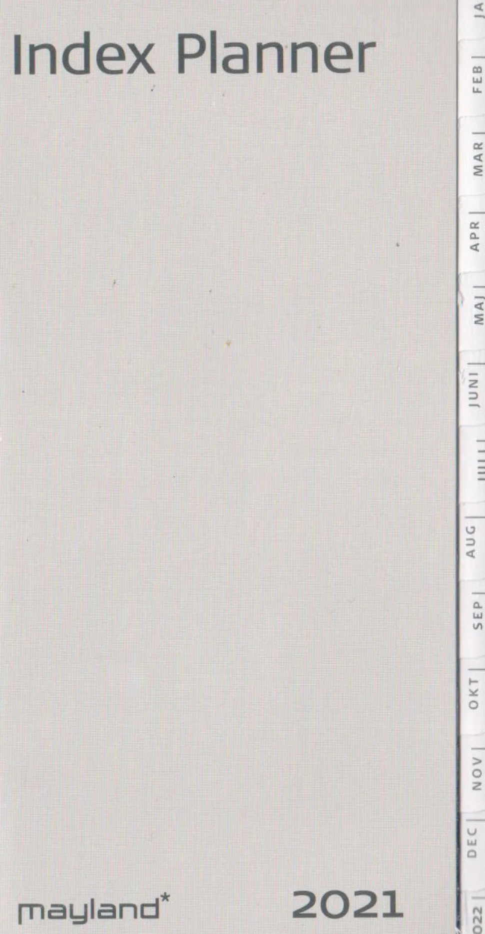 Mayland index planner refill 2021