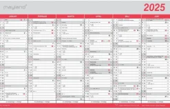Mayland Kontorkalender - Stor m/flagdage 2025 (Kalender)