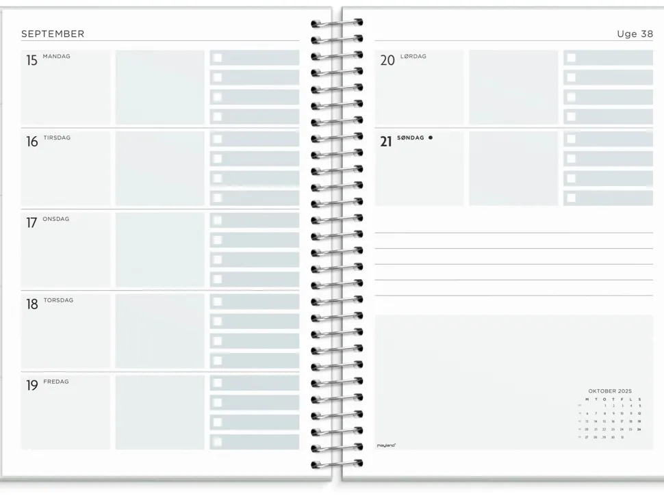 Mayland Life Organizer To Do ugekalender 2025