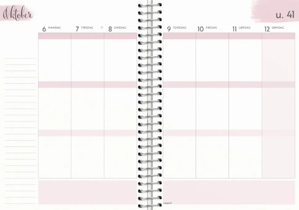 Mayland Life Organizer ugekalender 2025