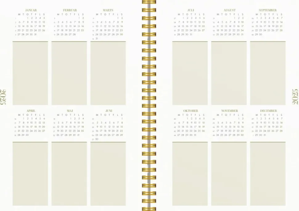 Mayland Life Planner Essentials A5 ugekalender 2025