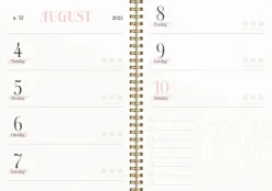 Mayland Life Planner Pink A5 ugekalender tværformat 2025