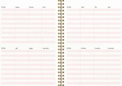 Mayland Life Planner Pink A5 ugekalender tværformat 2025