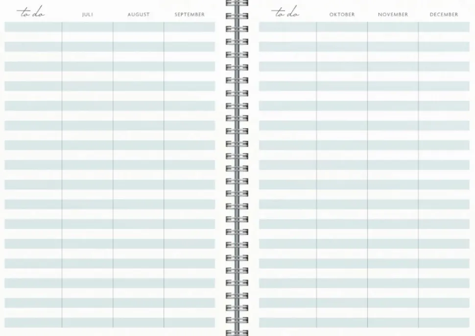 Mayland Life Planner To Do A5 ugekalender 2025 (Kalender, Spiralryg)