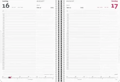 Mayland Timekalender sort PP-plast 2025 (Kalender)