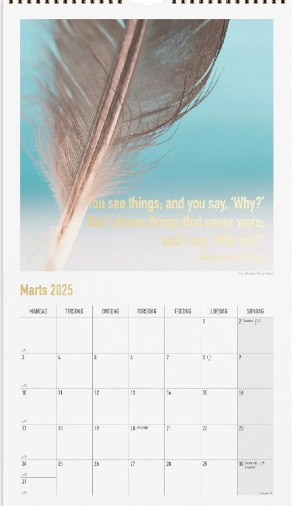 Mayland Vægkalender Dream & Do 2025