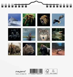 Mayland Vægkalender mini Verdens dyr 2025