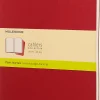 Moleskine: Cahier Journals (3 stk.) (Notesbog, Softcover, Journals, XL, Cranberry Red, Plain)
