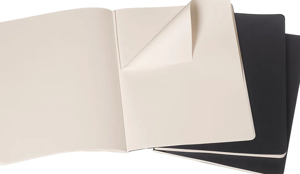 Moleskine: Cahier Journals (3 stk.) (Notesbog, Softcover, Journals, XL, Black, Plain)