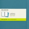 Moleskine: Cahier Journals (3 stk.) (Notesbog, Softcover, Journals, Large, Brisk Blue, Plain)