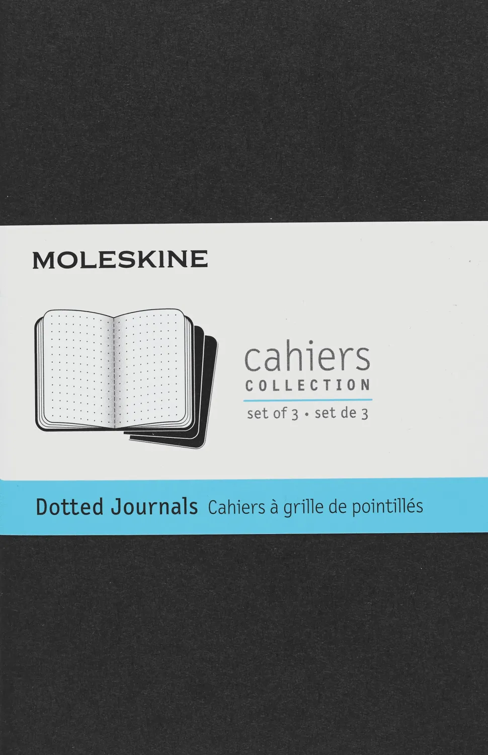 Moleskine: Cahier Journals (3 stk.) (Notesbog, Softcover, Journals, Pocket, Black, Dotted)