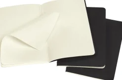 Moleskine: Cahier Journals (3 stk.) (Notesbog, Softcover, Journals, Pocket, Black, Dotted)