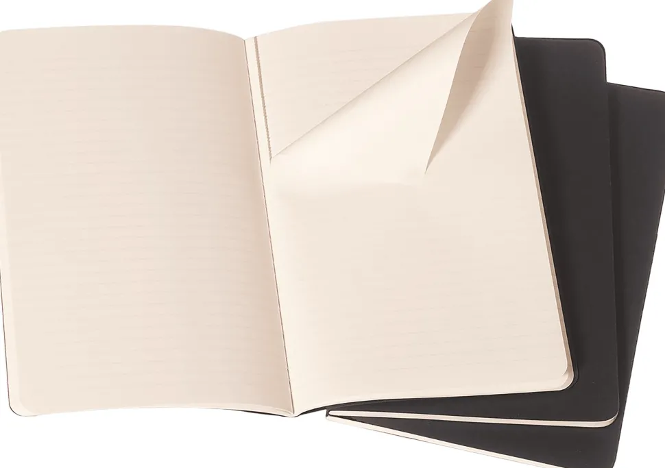 Moleskine: Cahier Journals (3 stk.) (Notesbog, Softcover, Journals, Pocket, Black, Ruled)