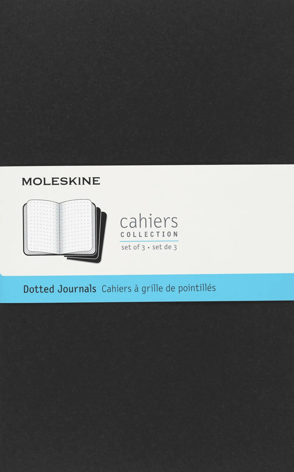 Moleskine: Cahier Journals (3 stk.) (Notesbog, Softcover, Journals, Large, Black, Dotted)