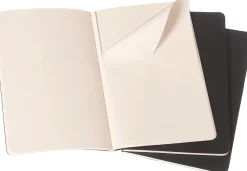 Moleskine: Cahier Journals (3 stk.) (Notesbog, Softcover, Journals, Large, Black, Plain)