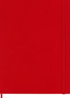 Moleskine: Classic Notebook (Notesbog, Hardcover, The Original, XL, Scarlet Red, Plain)