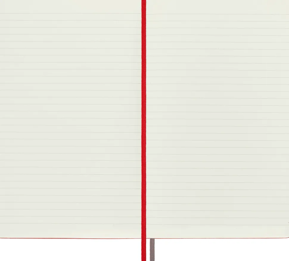Moleskine: Classic Notebook Expanded (Notesbog, Hardcover, The Original, Large, Scarlet Red, Ruled)