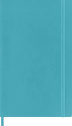 Moleskine: Classic Notebook (Notesbog, Softcover, The Original, Large, Reef Blue, Plain)