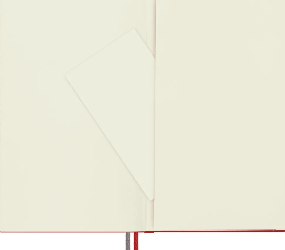 Moleskine: Classic Notebook Expanded (Notesbog, Hardcover, The Original, Large, Scarlet Red, Plain)