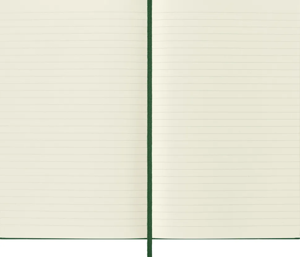 Moleskine: Classic Notebook (Notesbog, Hardcover, The Original, Large, Myrtle Green, Ruled)