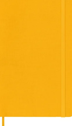 Moleskine: Classic Silk Notebook (Notesbog, Hardcover, Classic fabric, Large, Orange Yellow, Ruled)