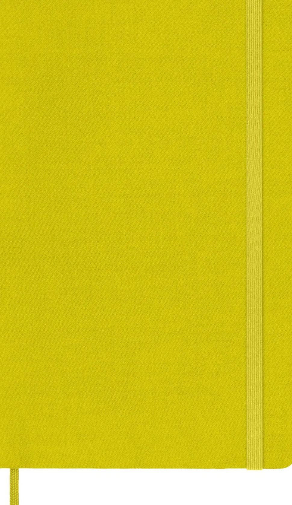 Moleskine: Classic Silk Notebook (Notesbog, Hardcover, Classic fabric, Large, Yellow, Ruled)