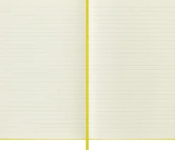 Moleskine: Classic Silk Notebook (Notesbog, Hardcover, Classic fabric, Large, Yellow, Ruled)