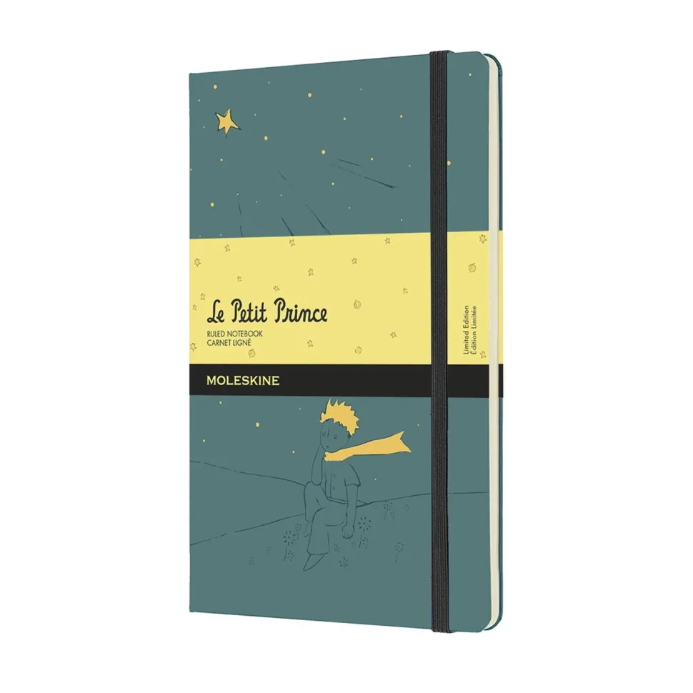 Moleskine: Le Petit Prince (Notesbog, Hardcover, Limited Edition, Large, Grøn, Ruled)
