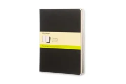 Moleskine Plain Cahier Xl - Black Cover (3 Set) (Engelsk) af Moleskine