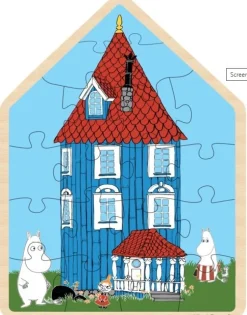 Mumi - træpuslespil - Hus (Spil, Dansk)
