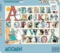 Mumitroldene Art Puslespil - 1000 brikker - ABC: 1000 pcs - Moomin ABC puslespil (Spil, Dansk)