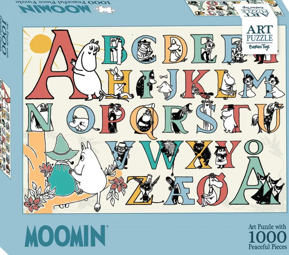 Mumitroldene Art Puslespil - 1000 brikker - ABC: 1000 pcs - Moomin ABC puslespil (Spil, Dansk)