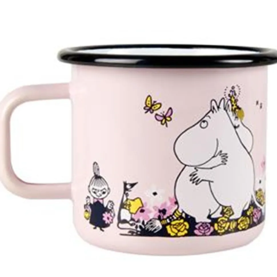 Mumitroldene emaljekrus 3,7 dl - Hug, pink (Merchandise)