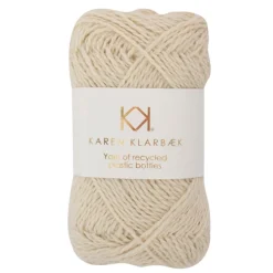 Nature White - Recycled Bottle Yarn 3001- KK Økologisk garn fra Karen Klarbæk