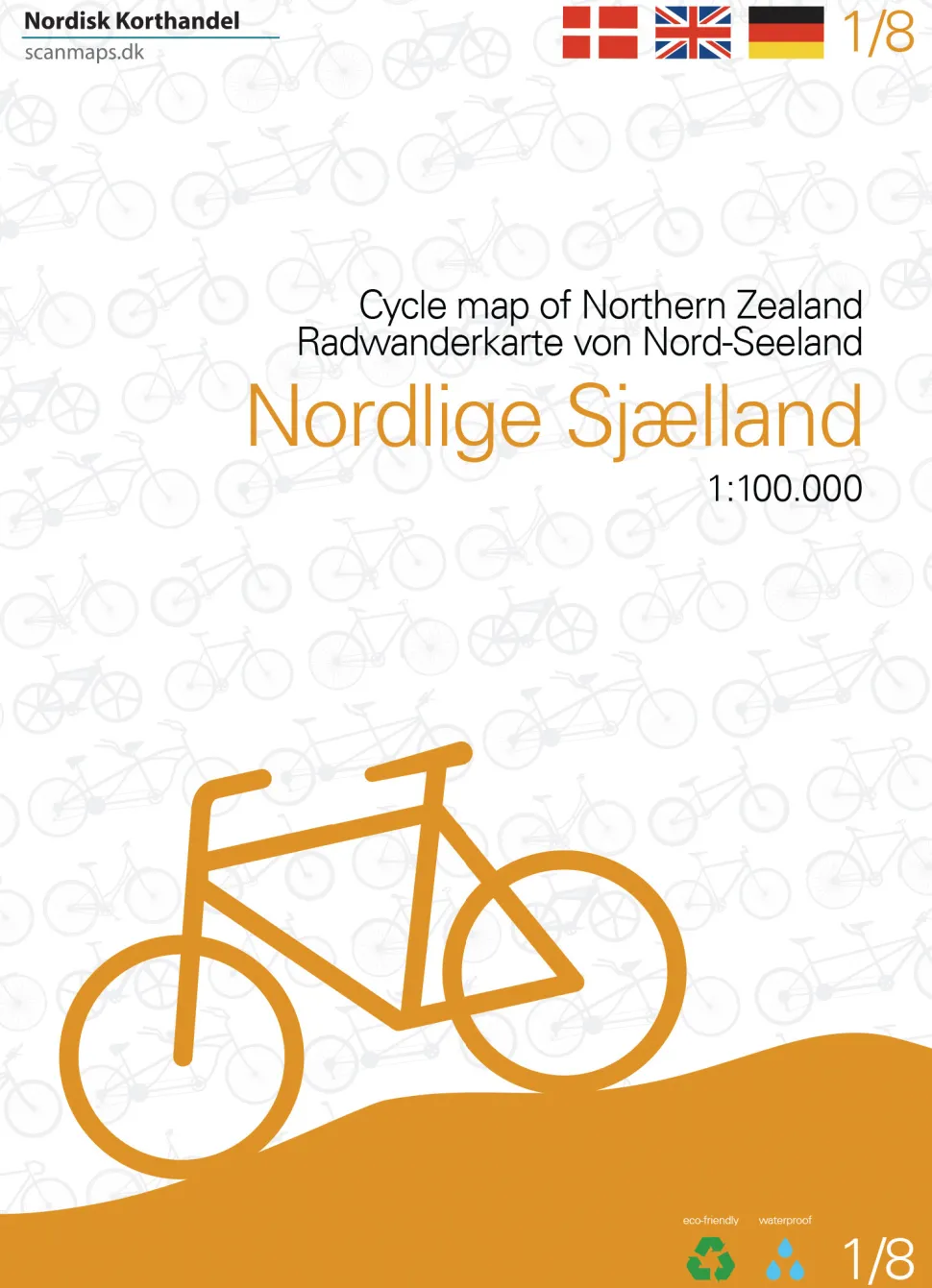 Nordlige Sjælland cykelkort: Kort 1 (Kort falset lamineret, Dansk) af Jens Erik Larsen