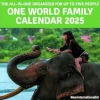 One World Family Calendar 2025 (Kalender, Calendar, Engelsk)