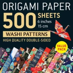 Origami Paper 500 sheets Japanese Washi Patterns 6" (15 cm): Double-Sided Origami She... (Bog, Notebook / blank book, Engelsk)
