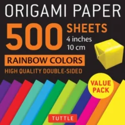 Origami Paper 500 sheets Rainbow Colors 4" (10 cm): Tuttle Origami Paper: Double-Side... (Bog, Notebook / blank book, Engelsk)