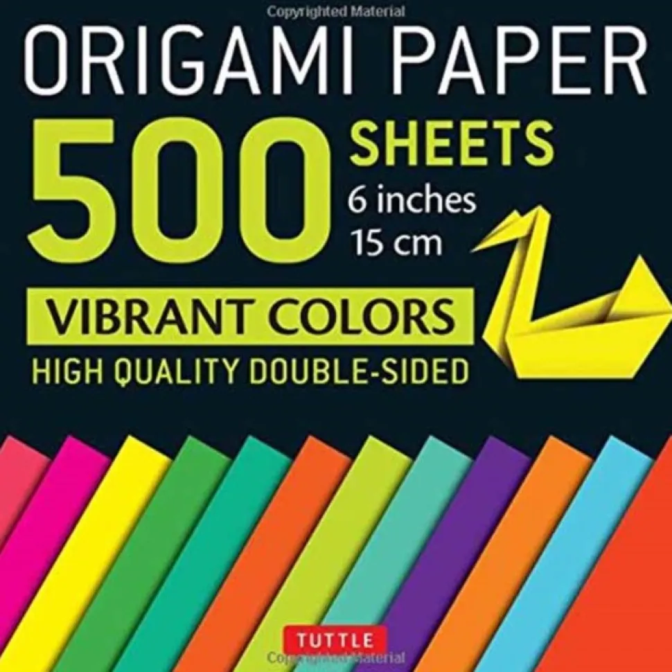 Origami Paper 500 sheets Vibrant Colors 6" (15 cm): Tuttle Origami Paper: Double-Side... (Bog, Notebook / blank book, Engelsk)